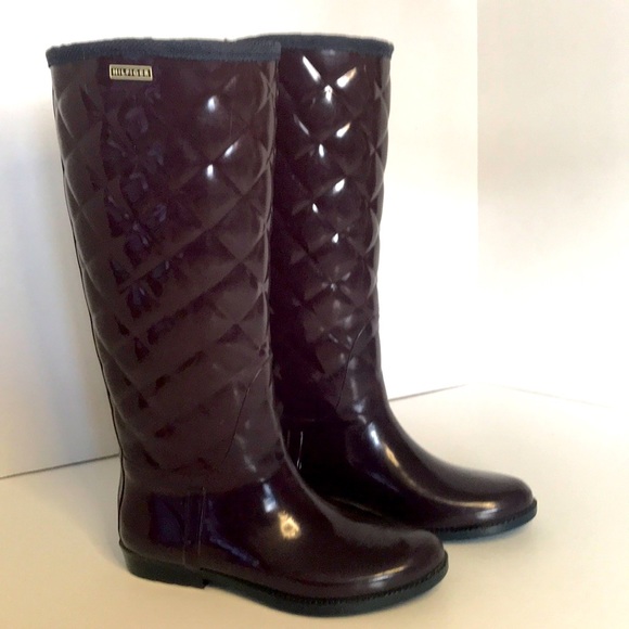 Tommy Hilfiger Tall Rainboots in quilted effect - Picture 1 of 9